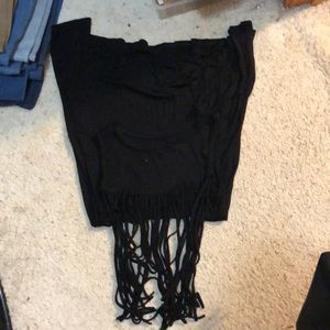 Very J cut out fringe dress